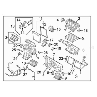 Volvo OE - Air Conditioner & Heater - Evaporator & Heater Components (Core / Plus / Ultra)