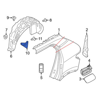 Volvo OE - Rear Left Stone Deflector