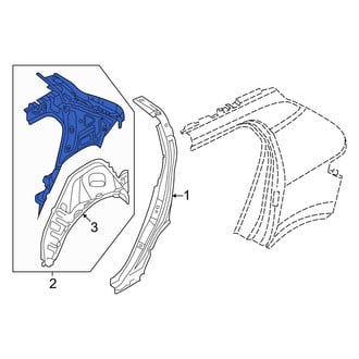 Volvo OE - Rear Left Inner Quarter Panel
