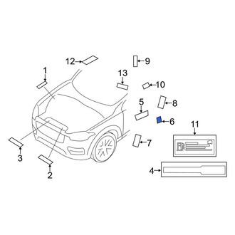 Volvo OE - A/C System Information Label