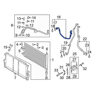 Volvo OE - A/C Refrigerant Discharge Hose