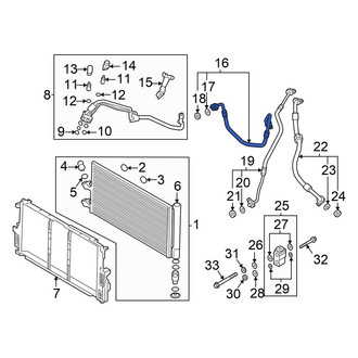 Volvo OE - A/C Refrigerant Discharge Hose