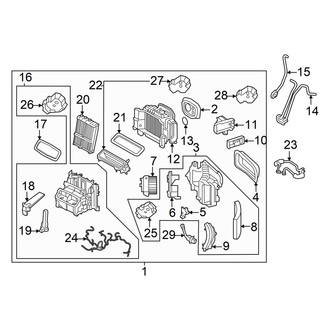 Volvo OE - HVAC Unit Case Assembly