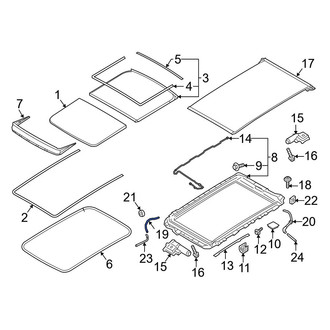 Volvo OE - Sunroof Drain Hose