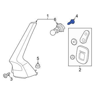 Volvo OE - Hood Safety Catch Bolt