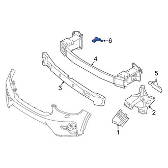 Volvo OE - Left Bumper Impact Bar Bracket