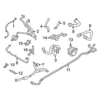 Volvo OE - Cooling - Hoses & Lines (Powertrain Cooling), (RWD E400V8 Engine)