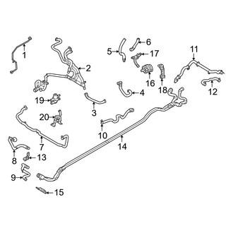 Volvo OE - Cooling - Hoses & Lines (Powertrain Cooling), (AWD E400V8 Engine)
