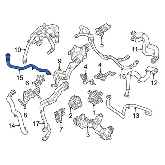 Volvo OE - Right Radiator Coolant Hose