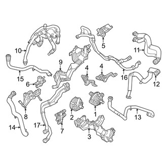 Volvo OE - Cooling - Hoses & Lines (Battery Cooling), (RWD E400V8 Engine)