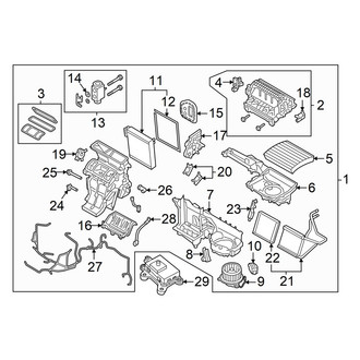 Volvo OE - Air Conditioner & Heater - Evaporator & Heater Components