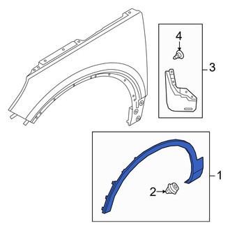 Volvo OE - Front Right Wheel Arch Molding