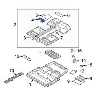 Volvo OE - Left Drive Motor Battery Pack Cover Insulator
