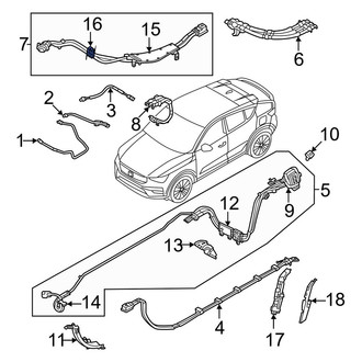 Volvo OE - Battery Charging Cable Bracket