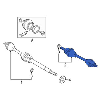 Volvo OE - Front Left CV Axle Assembly