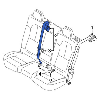 Volvo OE - Rear Center Seat Belt Lap and Shoulder Belt