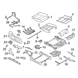 Volvo OE - Seats & Tracks - Passenger Seat Components (Seat Cushion, W/O Power Adjust), (Core)
