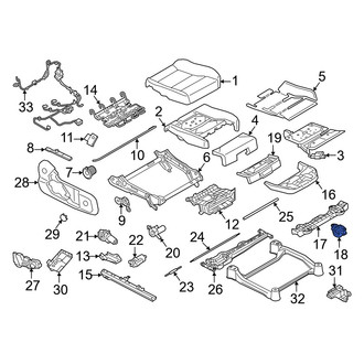 Volvo OE - Front Right Seat Track Support Clip