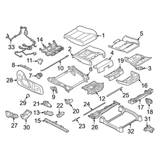 Volvo OE - Seats & Tracks - Passenger Seat Components (Seat Cushion, With Power Adjust), (Ultimate)
