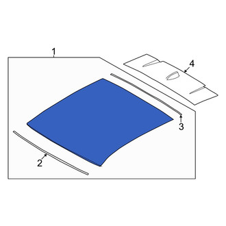 Volvo OE - Front Sunroof Glass