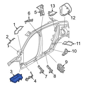Volvo OE - Left Body A-Pillar Seal