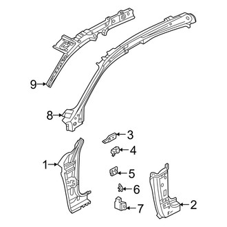 Volvo OE - Pillars, Rocker & Floor - Hinge Pillar
