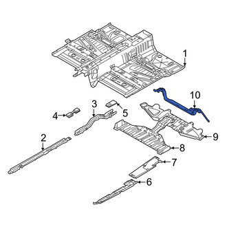Volvo OE - Rear Floor Pan Splash Shield Bracket