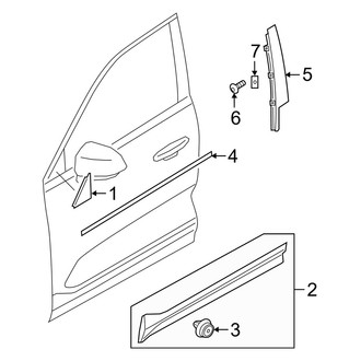 Volvo OE - Front Door - Exterior Trim