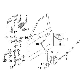 Volvo OE - Front Door - Lock & Hardware