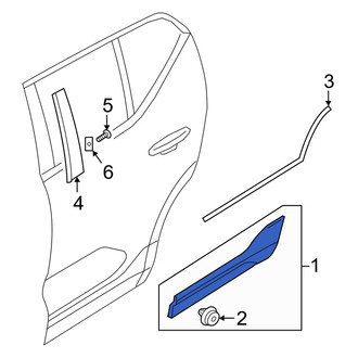 Volvo OE - Rear Right Door Molding