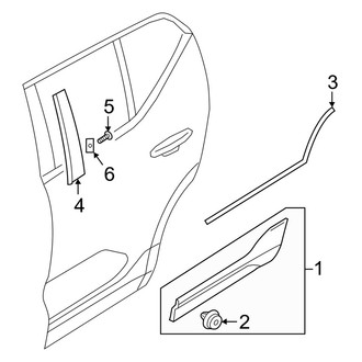 Volvo OE - Rear Door - Exterior Trim
