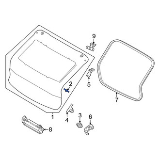 Volvo OE - Rear Liftgate Support Strut Holder