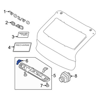 Volvo OE - Liftgate Latch Handle Clip