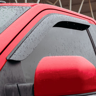 Voron Glass® - Tape-On Smoke Front Side Window Deflectors