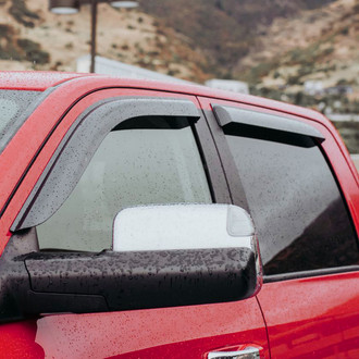 Voron Glass® 100964 - Tape-On Smoke Front and Rear Side Window Deflectors