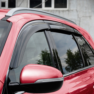 Voron Glass® - Tape-On Smoke Front and Rear Side Window Deflectors