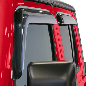 Voron Glass® - Tape-On Smoke Front and Rear Side Window Deflectors