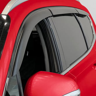 Voron Glass® - Tape-On Smoke Front and Rear Side Window Deflectors