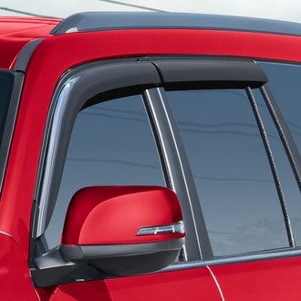 Voron Glass® - Tape-On Smoke Front and Rear Side Window Deflectors