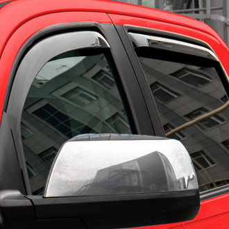 Voron Glass® - In-Channel Smoke Front and Rear Side Window Deflectors