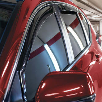 Voron Glass® - In-Channel Smoke Front and Rear Side Window Deflectors