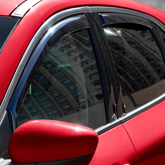 Voron Glass® - In-Channel Smoke Front and Rear Side Window Deflectors