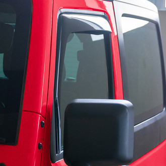Voron Glass® - In-Channel Smoke Front Side Window Deflectors