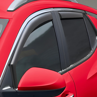 Voron Glass® - In-Channel Smoke Front and Rear Side Window Deflectors