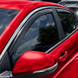 Voron Glass® - In-Channel Smoke Front and Rear Side Window Deflectors