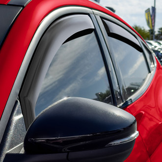 Voron Glass® - In-Channel Smoke Front and Rear Side Window Deflectors