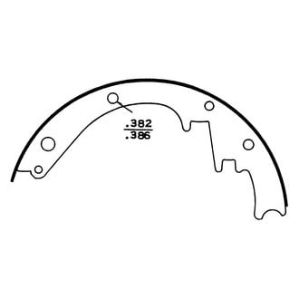 Wagner® - QuickStop™ Rear Drum Brake Shoes