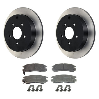 Wagner® - ThermoQuiet™ Rear Brake Kit with Semi-Metallic Pads