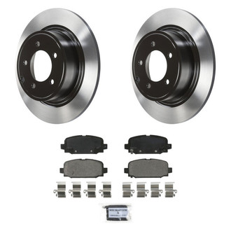 Wagner® BNDL-1201-31036090 - SevereDuty™ Rear Brake Kit with Semi-Metallic Pads