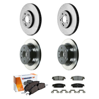 Wagner® - SevereDuty™ Front and Rear Brake Kit with Semi-Metallic Pads